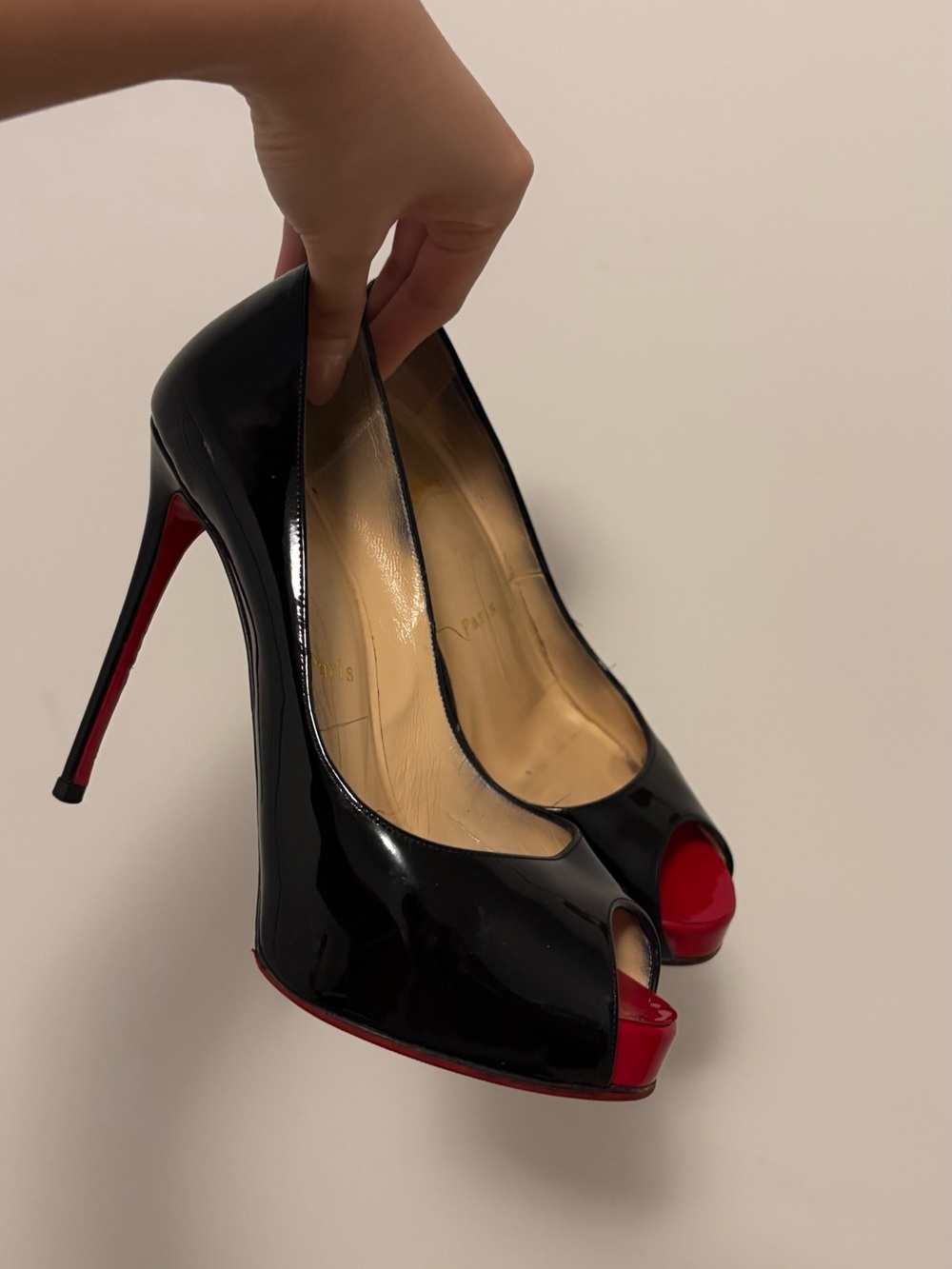 Christian Louboutin Peep Toe Pumps